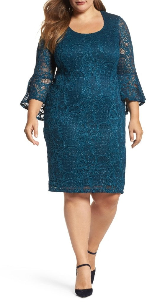 Plus Size Wedding Guest Dresses with Sleeves